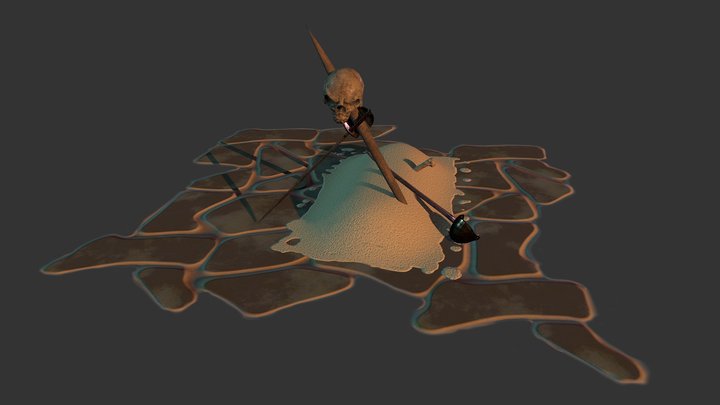 Pirate Burial 3D Model