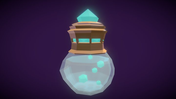 Exercise Potion Low Poly 3D Model