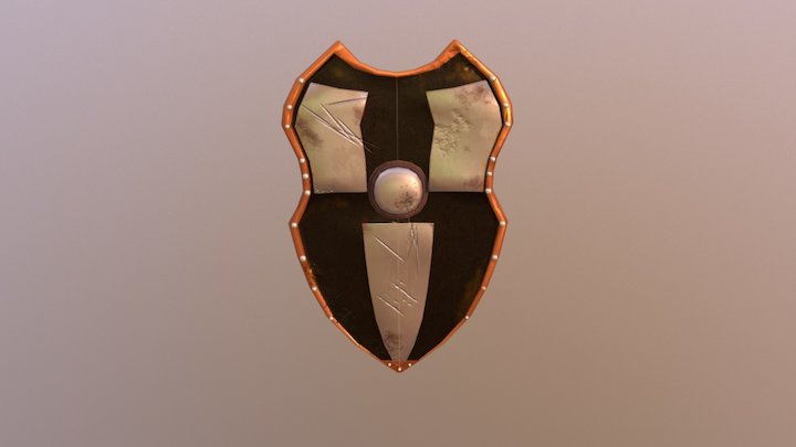 Shield from the War of Veren. (DIG 4780 Midterm) 3D Model