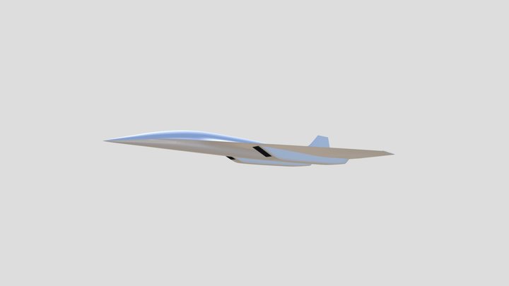 Virgin Galactic Mach 3 Aircraft Design 3D Model