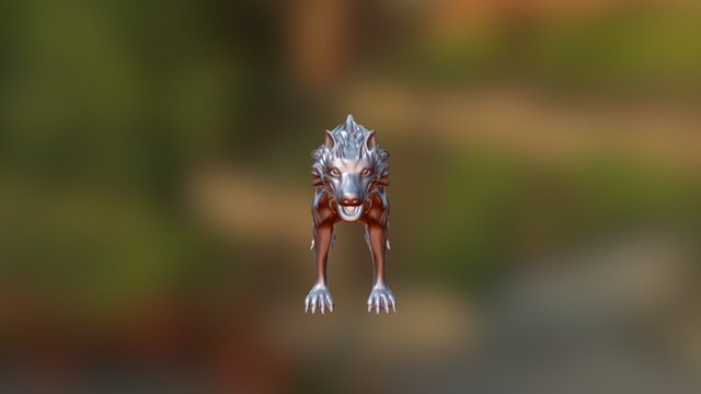 wolf in progress 3D Model