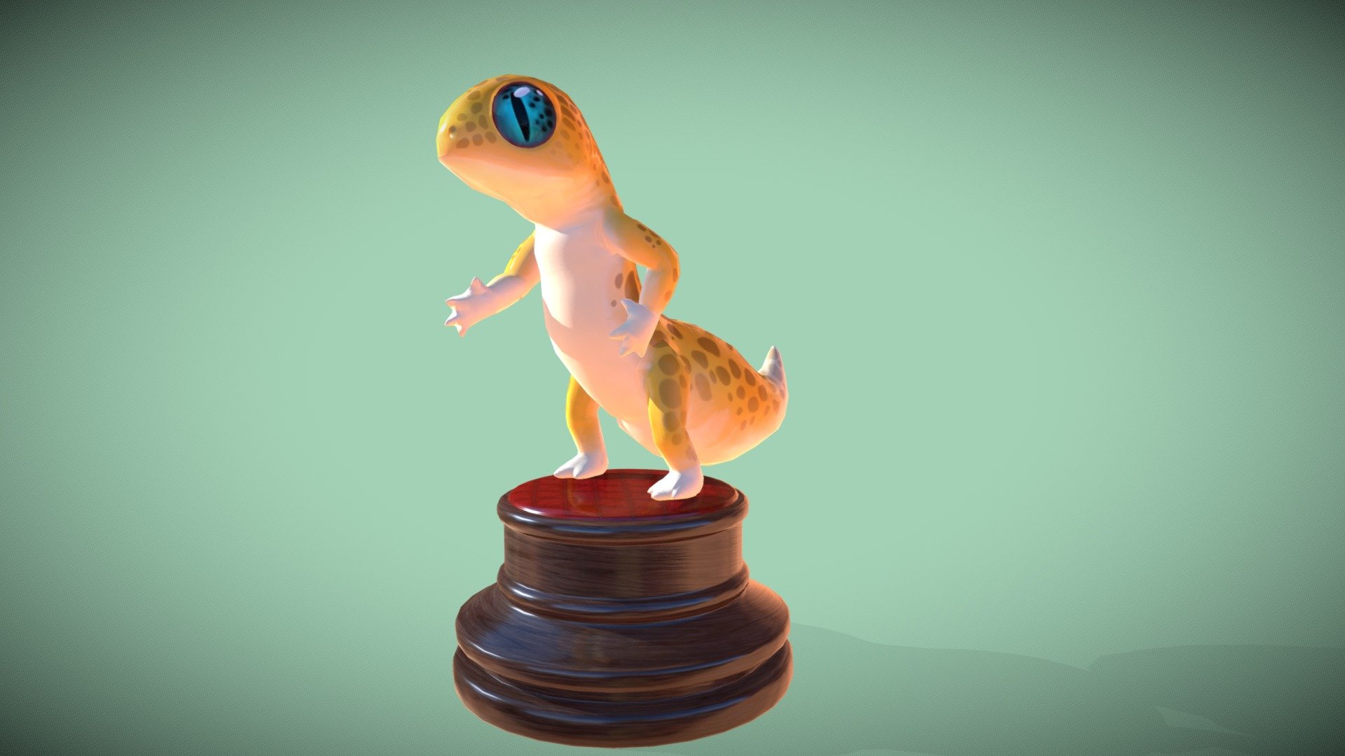 Leopard Gecko - A. Braun - 3D model by kademoore2001 [13e5af1] - Sketchfab
