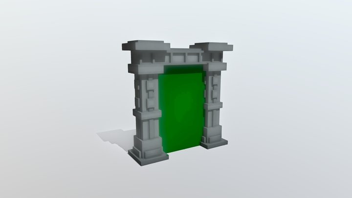 Minecraft portal 3D Model