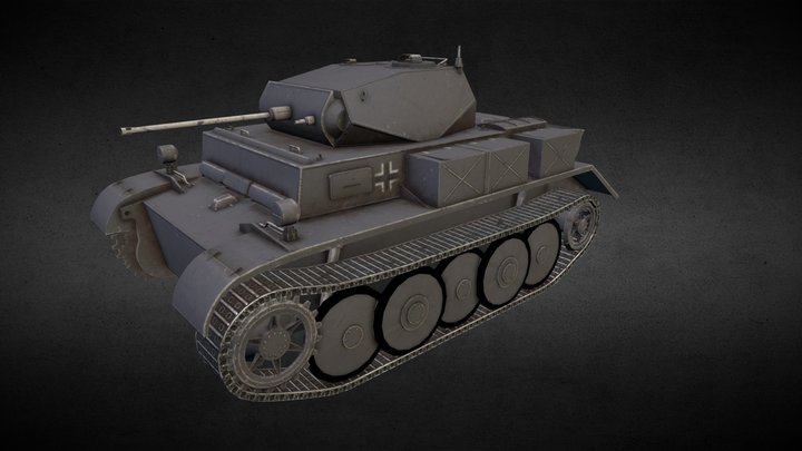 Panzer II Luchs 3D Model