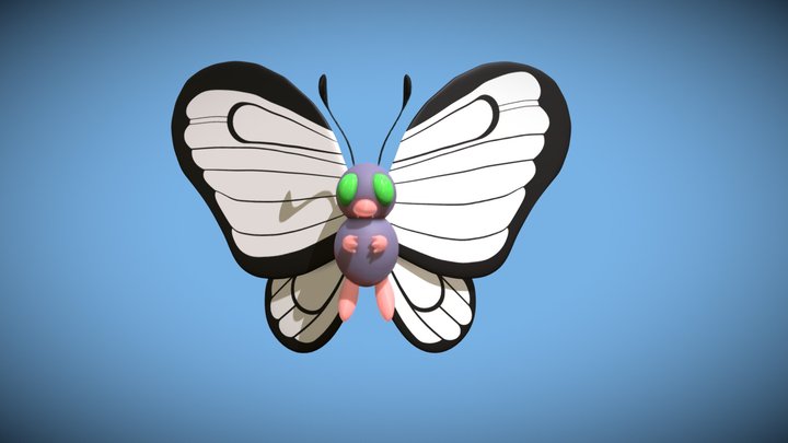 butterfree shiny 3D Model