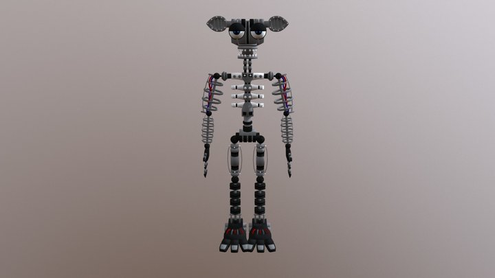 E_A FNaF 2 Endoskeleton 3D Model
