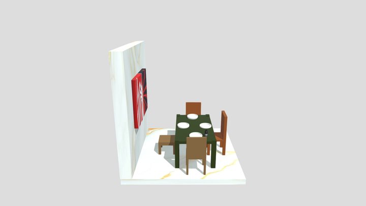 Sala de jantar 3d