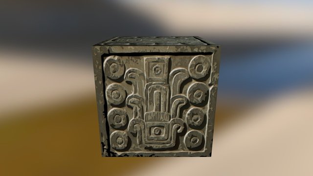 Low Poly Platform 1 3D Model