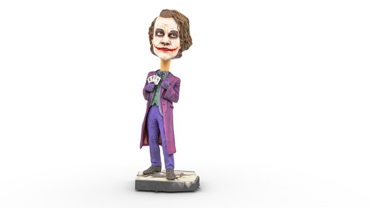 Batman: The Dark Knight Joker Bobblehead 3D Model
