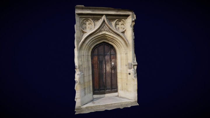 Door to St. Cross College, Oxford 3D Model