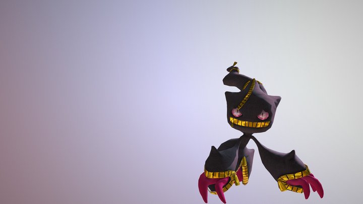 Banette Animated Low Poly 3D Model