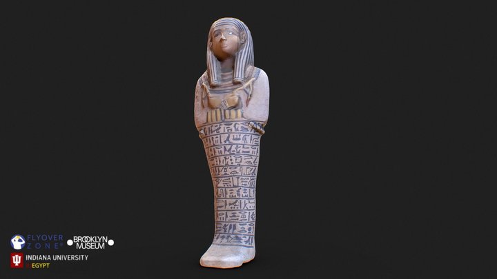 3D rendering of Shabti of Sati (1)