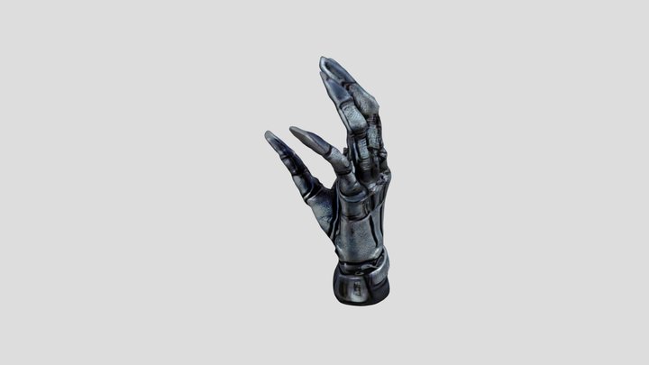 Robot Terminator Hand Left 3D Model