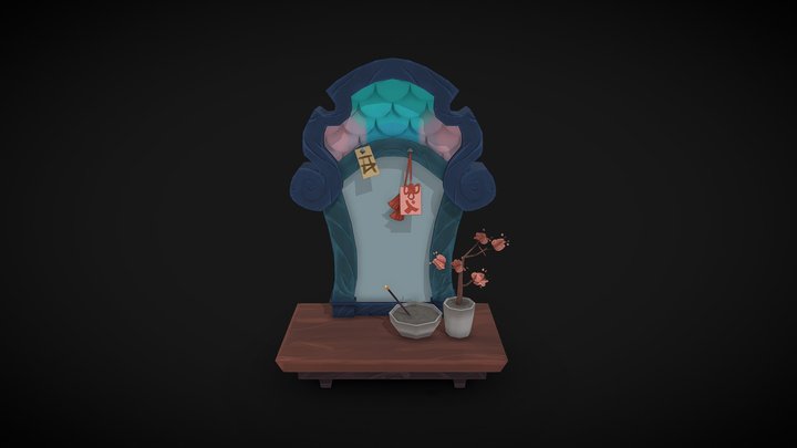 ArtStation Challenge Dragon Mirror 3D Model