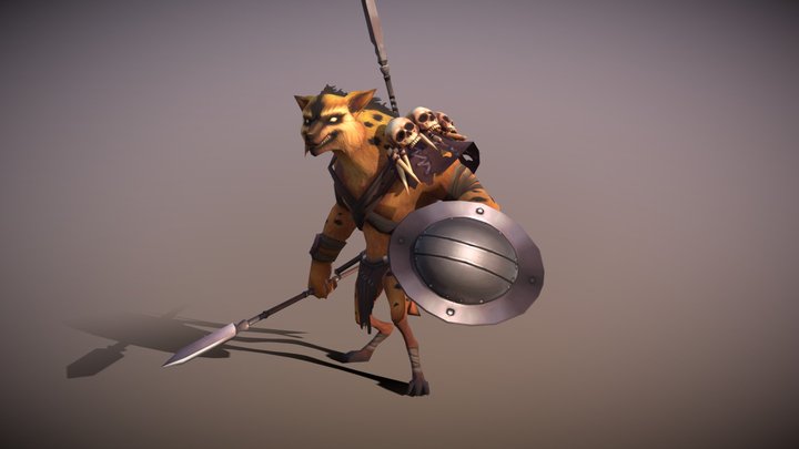 Jackal Wolf Warrior 3D Model