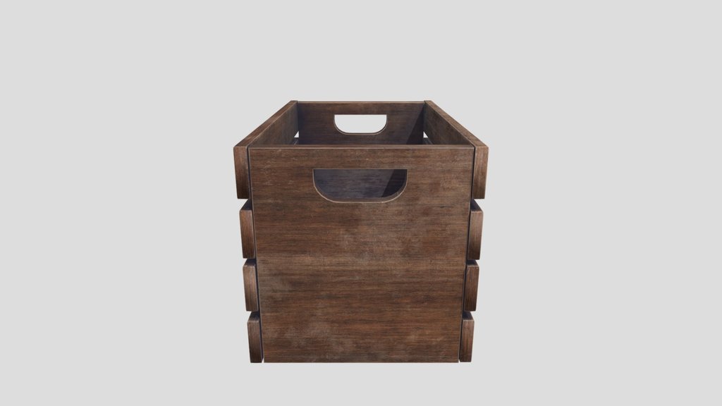 Old Rustic Wood Conttainer