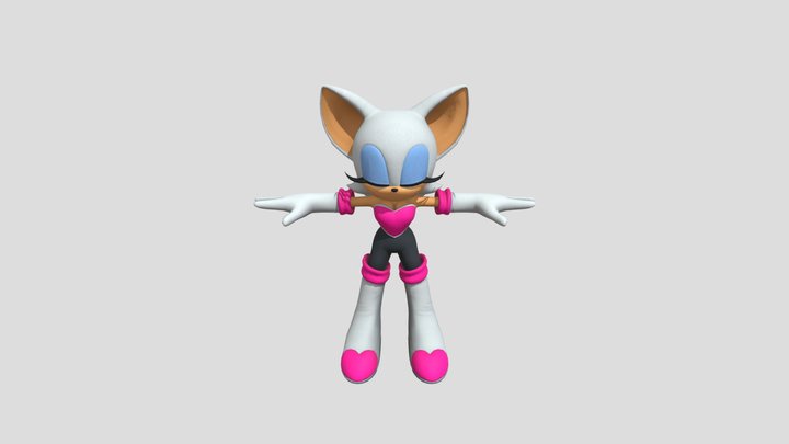 Rouge Sonic Generations 3D Model