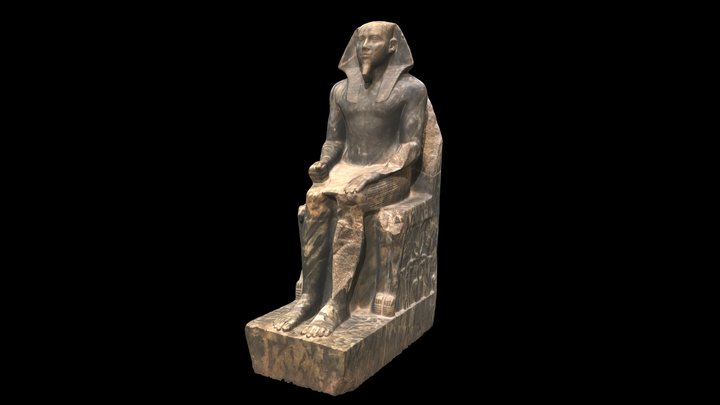 Statue-of-khafre-egyptian-museum-cairo 3D Model