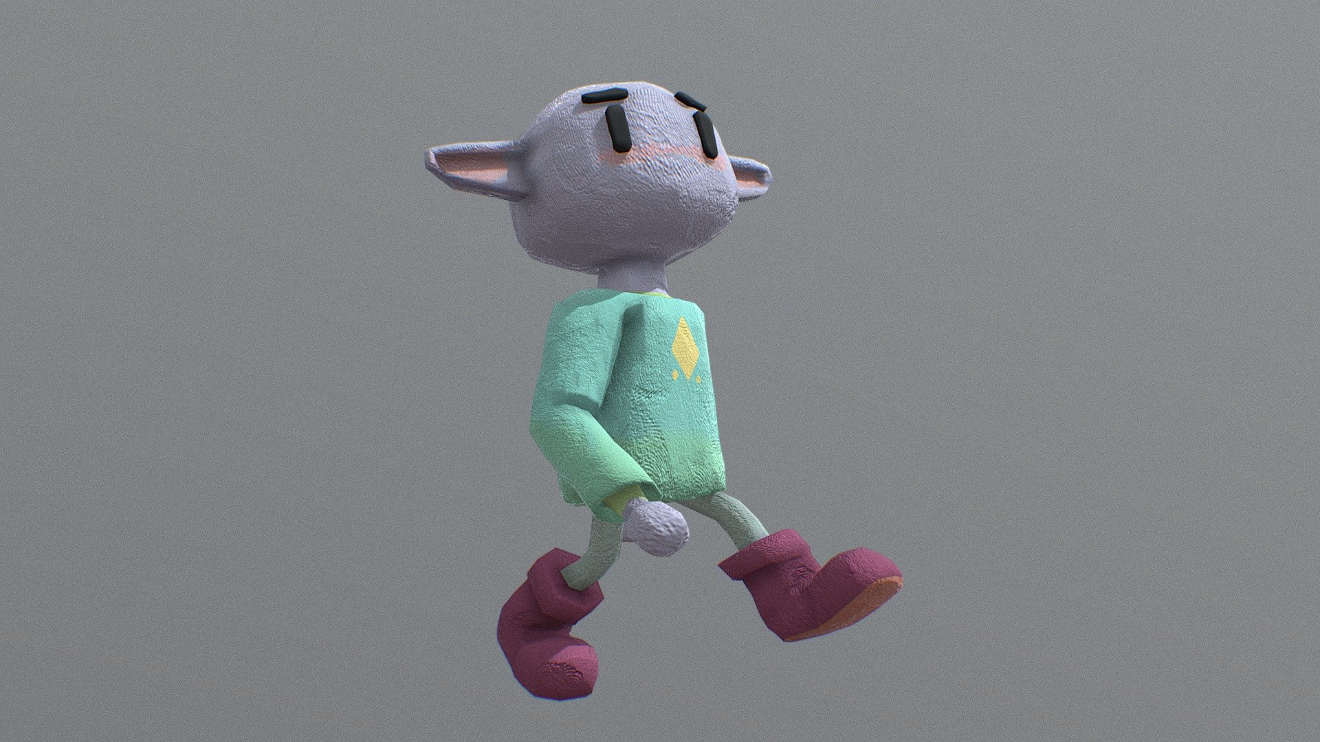 Lune Claymation Style 3D model by nawsm [13f3df9] Sketchfab