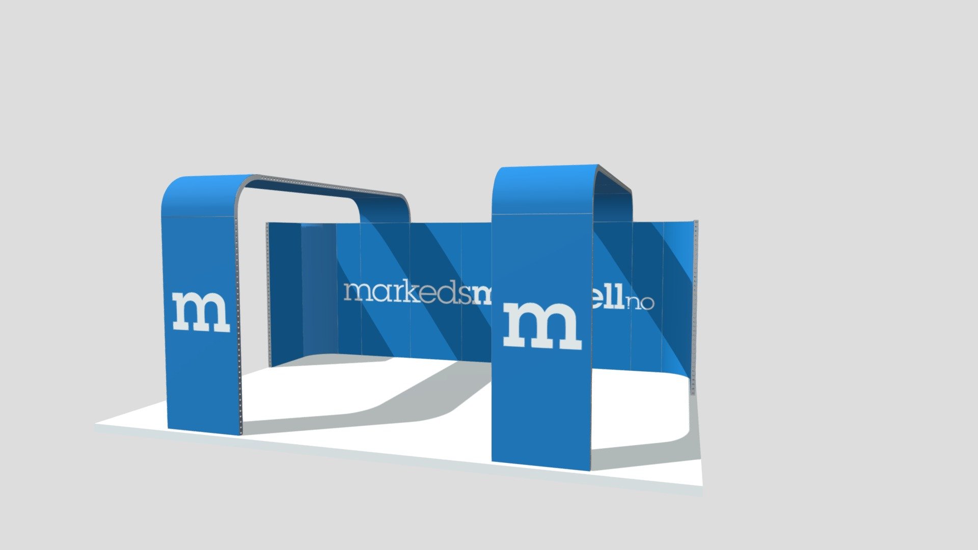 Expo Frames Oval 7x6m 3D model by Markedsmateriell.no