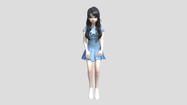 Woman Sit 3D Model