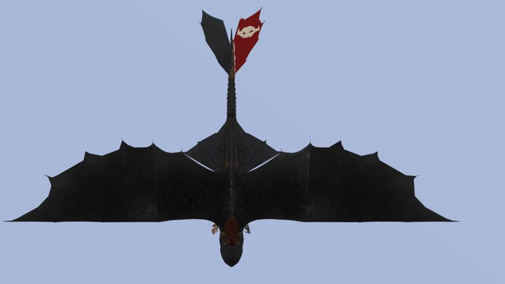 Mobile - DreamWorks Dragons AR - Toothless 3D Model