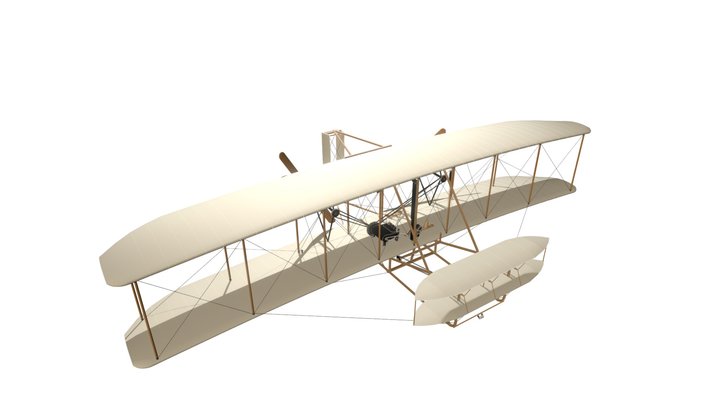 1903 Wright Flyer 3D Model