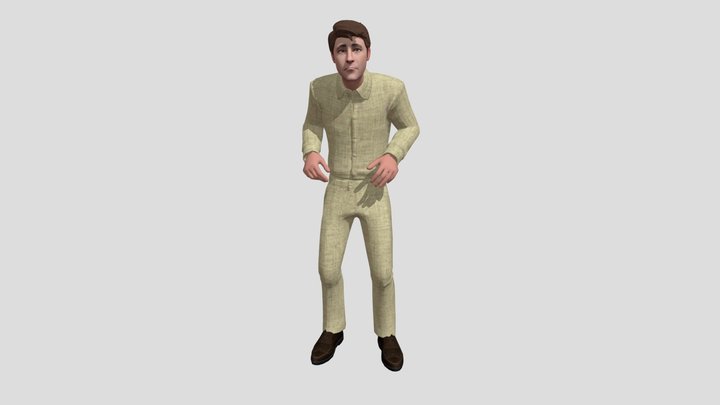Edgar Harrell standing 3D Model
