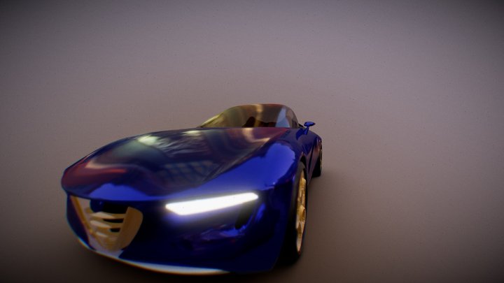 Alfa Romeo 2uettottanta 3D Model