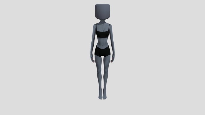 dress_to_impress_woman_base 3D Model