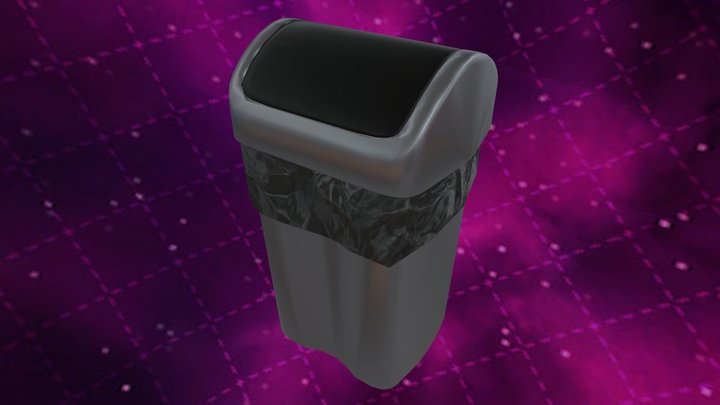 Plastic Trash Bin FREE Low Poly – Modèle 3D gratuit STL