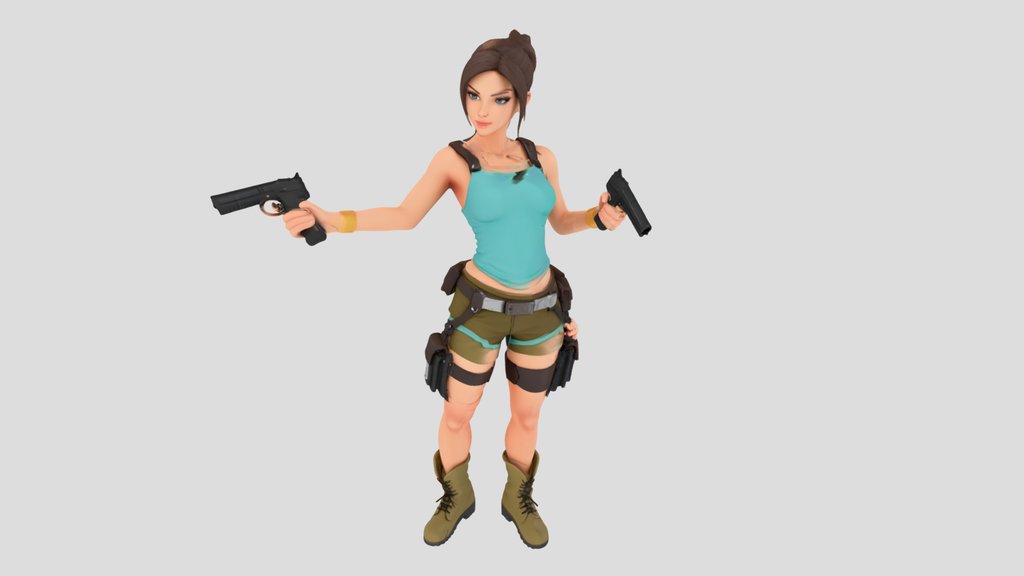 Lara Croft  BUT japanese style