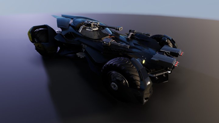 Batmobile - Combat Version 3D Model