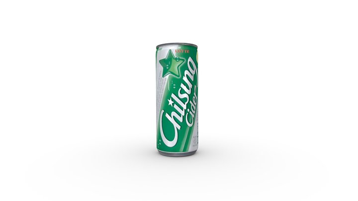 Chilsung Cider Can 3D Model