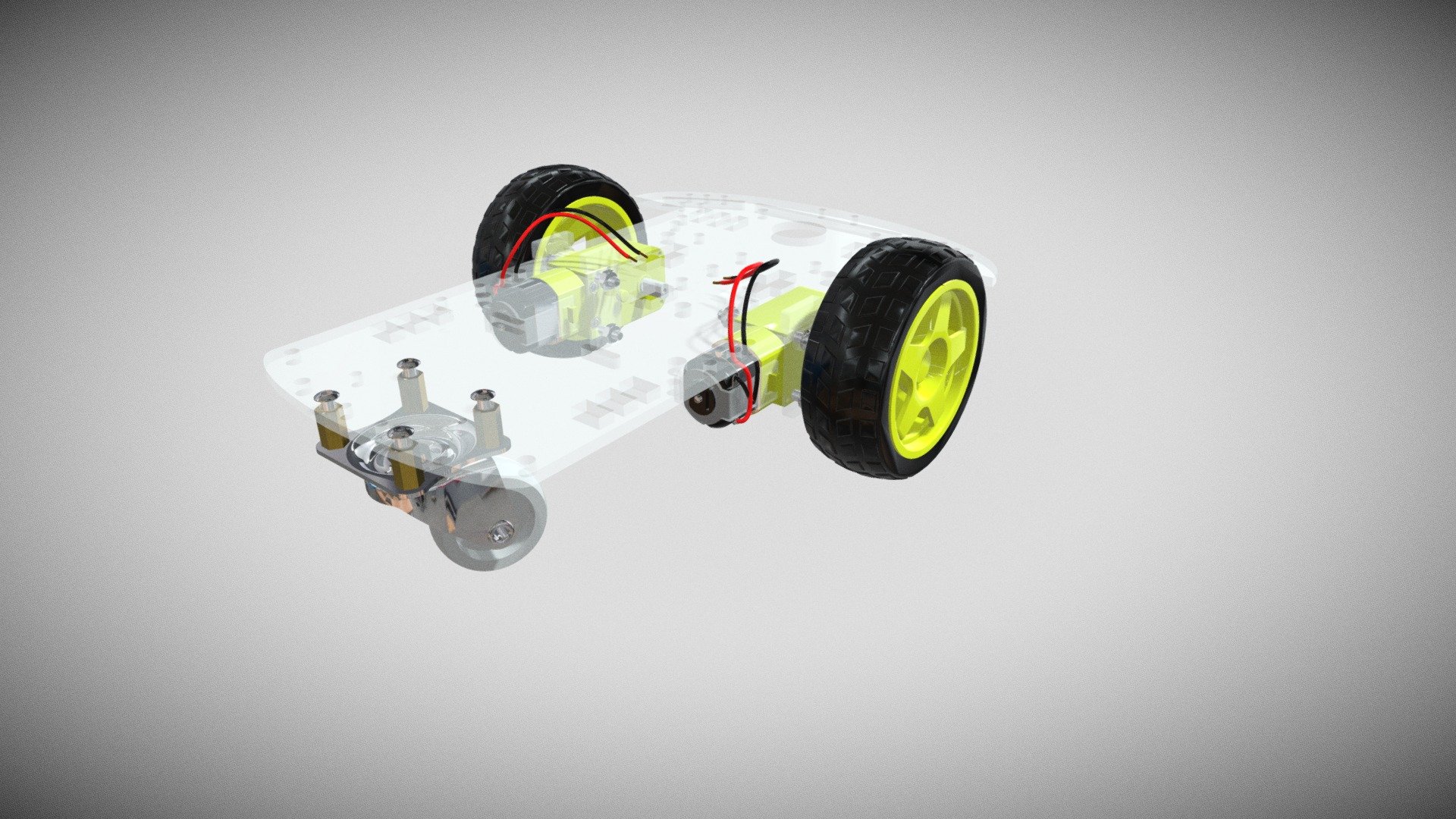 Kit Chassi 2WD - Download Free 3D model by Robótica Paraná ...