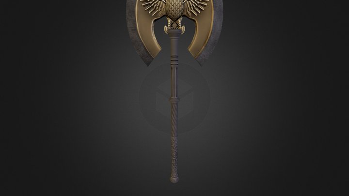 Eagle Axe Obj 3D Model