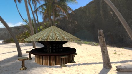 Beachhut 3D Model