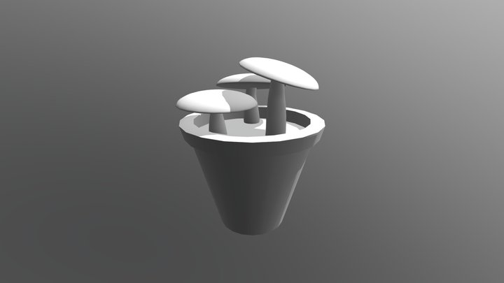 Mushroom 'N Pot 3D Model