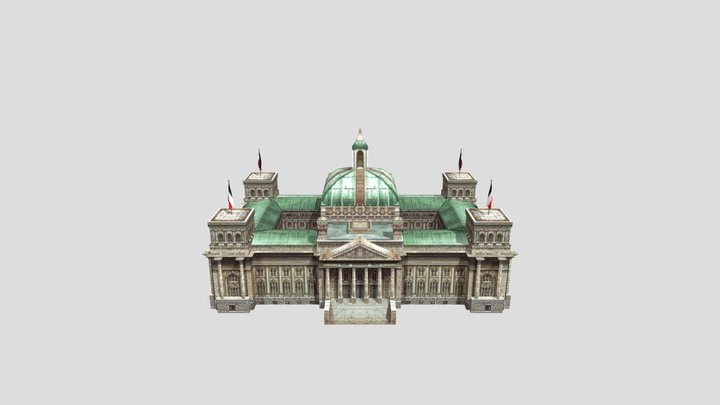 reichstag-low-poly 3D Model