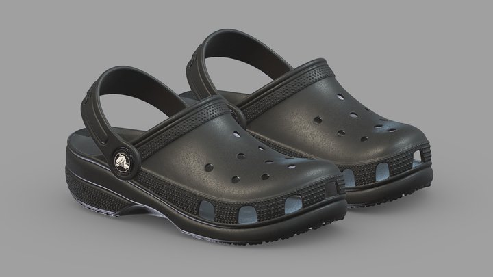 Crocs Classic Clog Realistic 3D Model