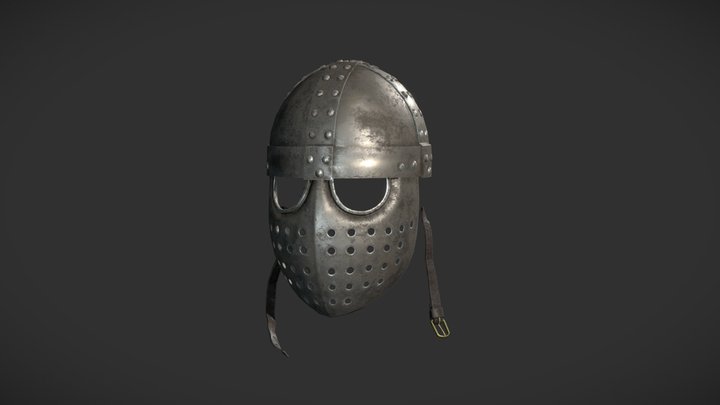 Face Plate Helmet (12th Century) 3D Model