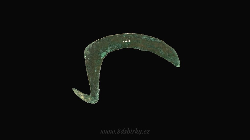 Sickle / Bronzový srp — Sketchfab embed 3D viewer