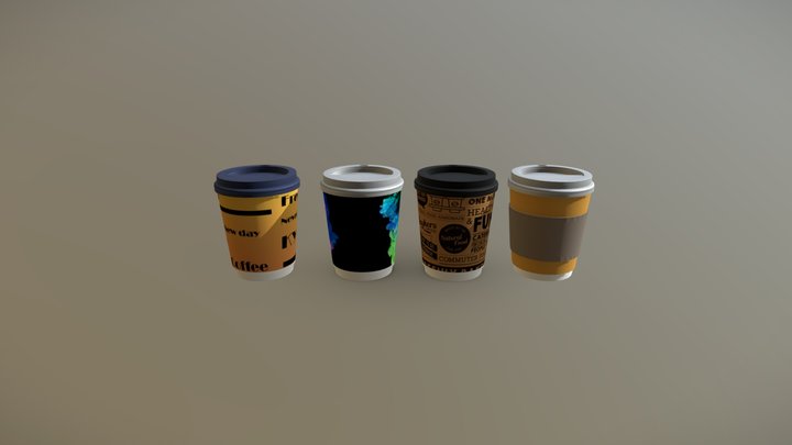 Coffee Cups 3D Model