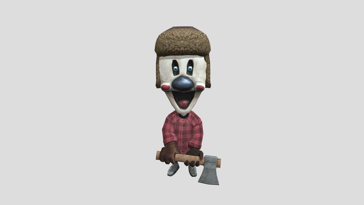 Ice Scream 8 Minirod Lumberjack 3D Model