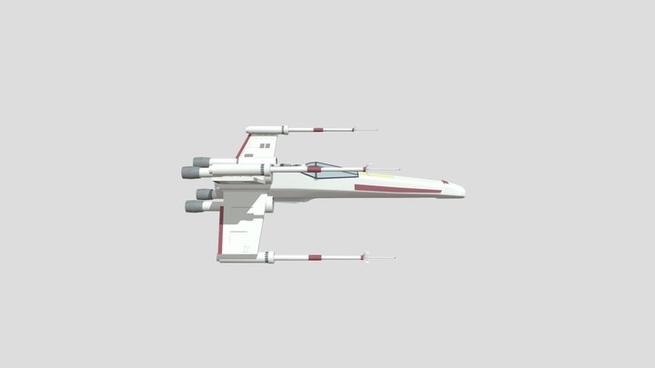 [School HW XYZ] X-wing 3D Model