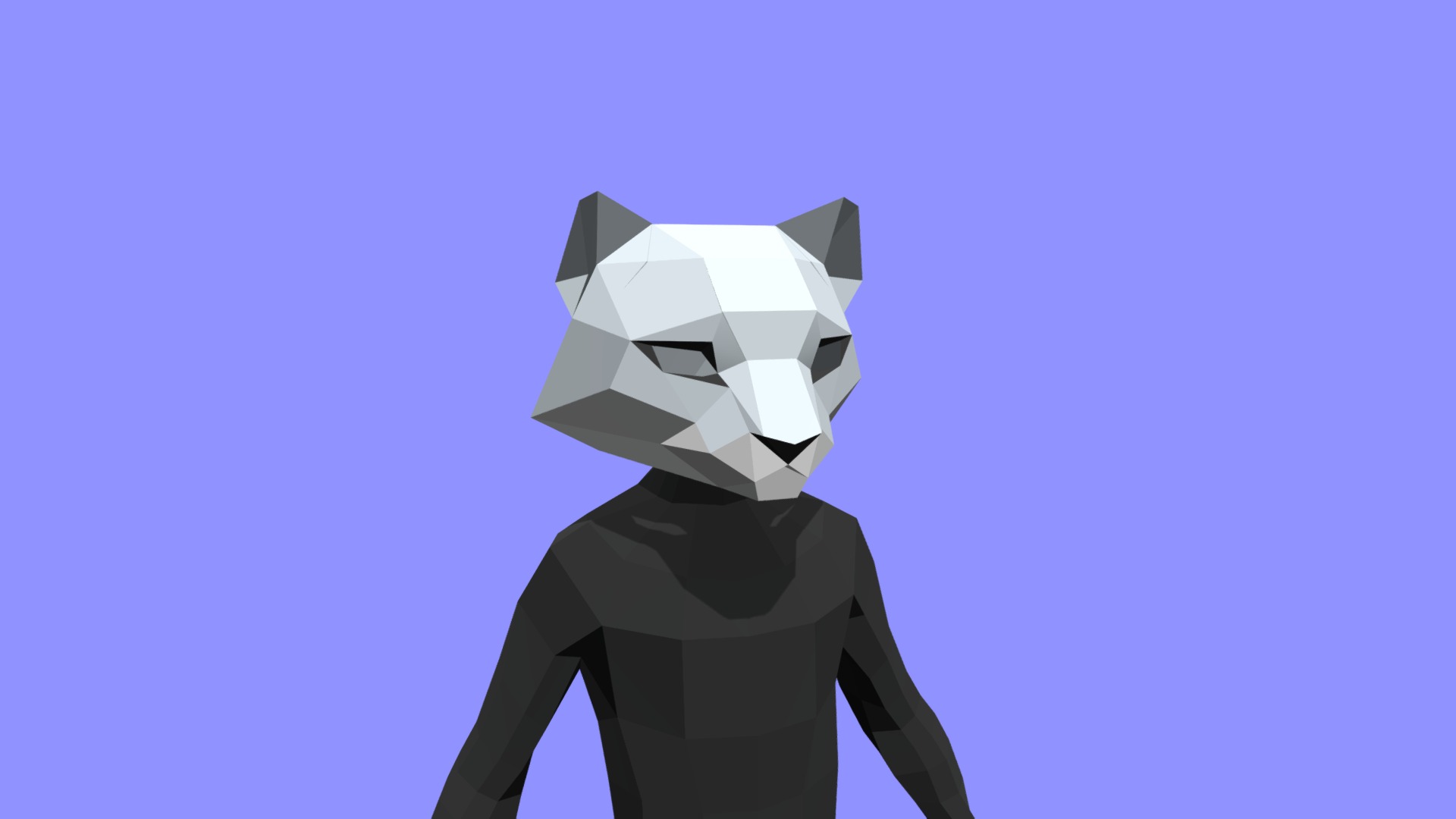 3D model Snow leopard head-mask - This is a 3D model of the Snow leopard head-mask. The 3D model is about icon.