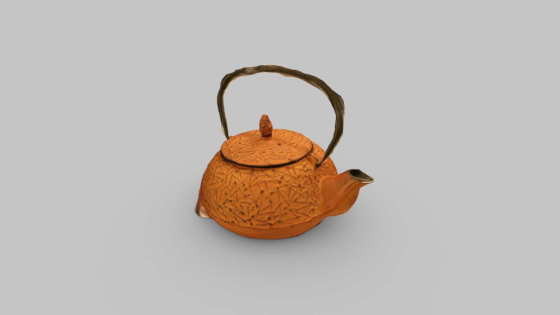 Cast Iron Teapot #3DST33