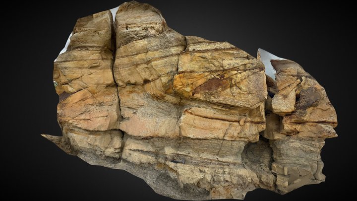 Evidence of an ancient high-energy river 3D Model