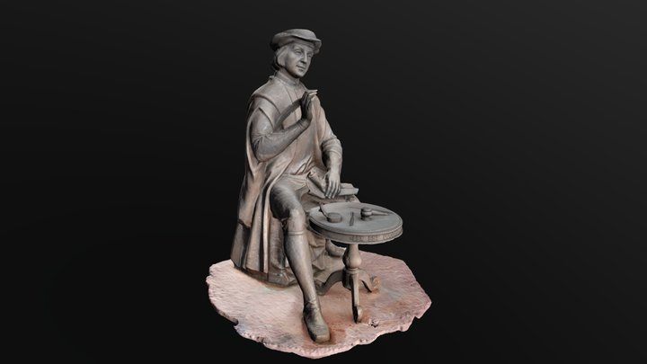 sculpture of a notary the city of Izhevsk Russia 3D Model