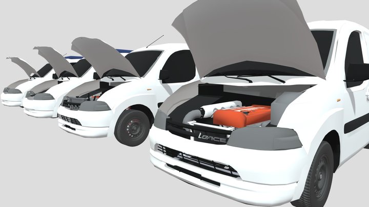 2000 TOYOTA LOACE VARIETIES 3D Model